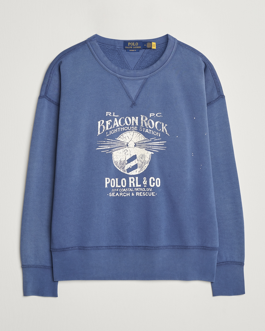 Uomini | Maglieria | Polo Ralph Lauren | Graphic Fleece Sweatshirt Blue Heaven