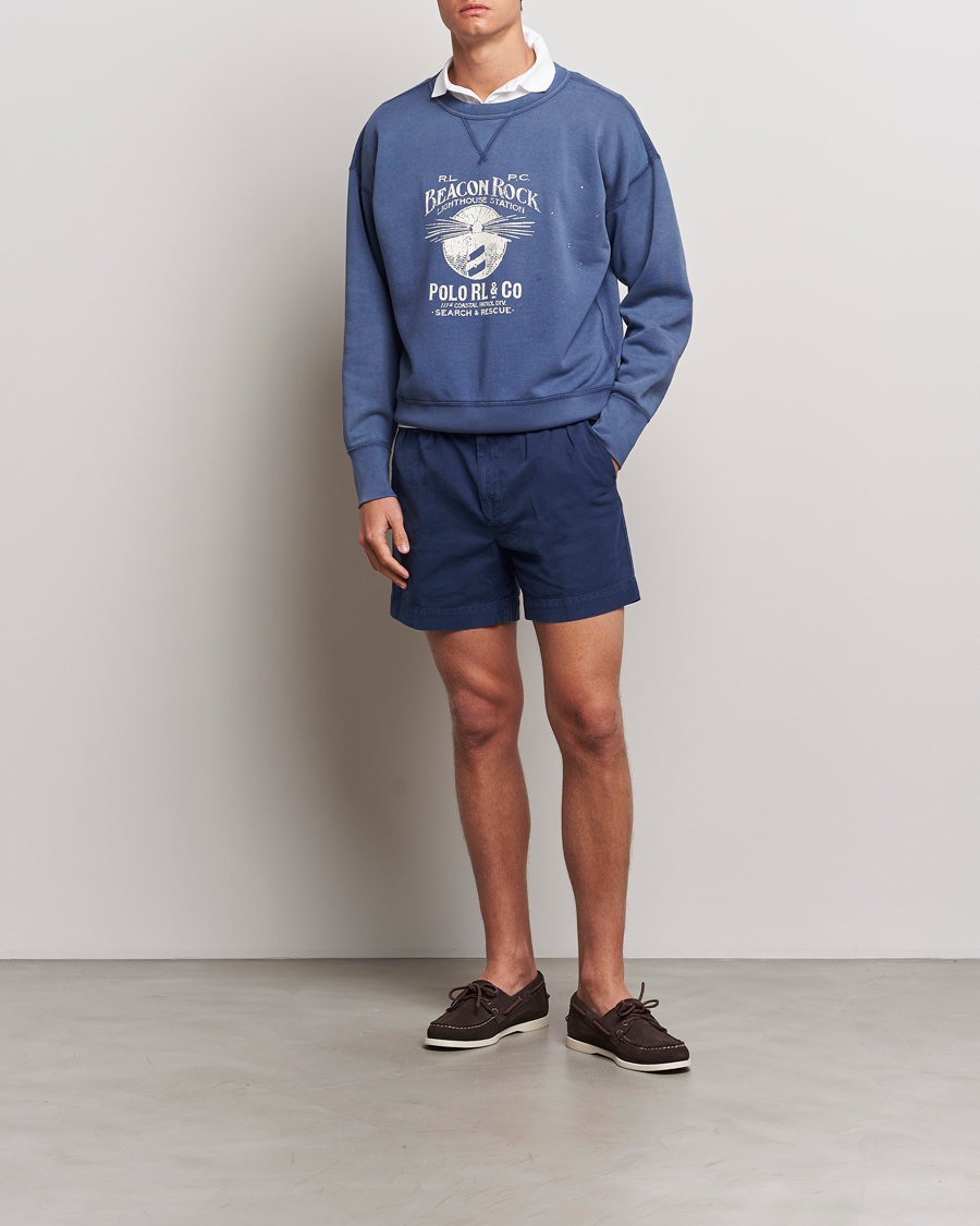 Uomini | Maglieria | Polo Ralph Lauren | Graphic Fleece Sweatshirt Blue Heaven