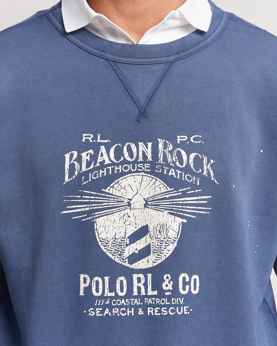 Uomini | Maglieria | Polo Ralph Lauren | Graphic Fleece Sweatshirt Blue Heaven