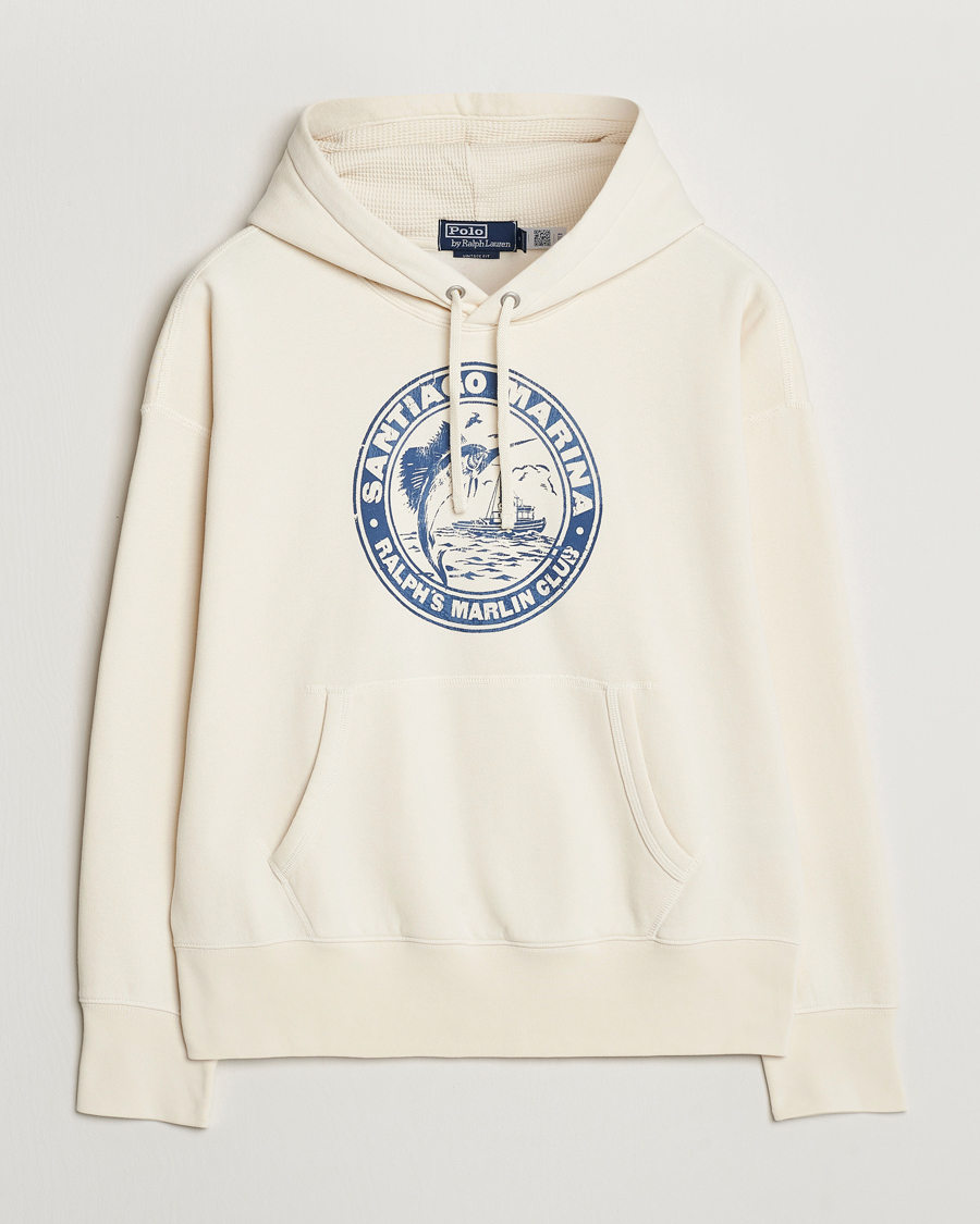 Uomini | Maglieria | Polo Ralph Lauren | Graphic Vintage Fleece Hoodie Herbal Milk