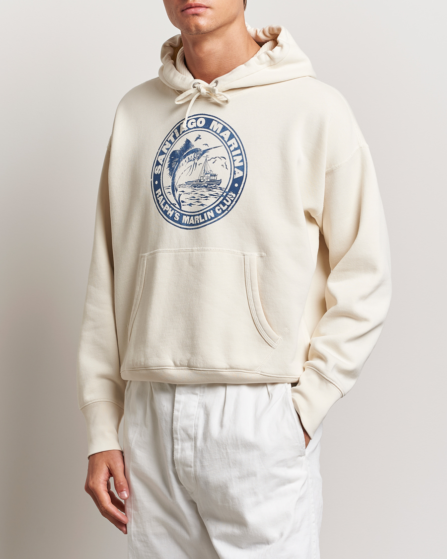 Uomini | Maglieria | Polo Ralph Lauren | Graphic Vintage Fleece Hoodie Herbal Milk