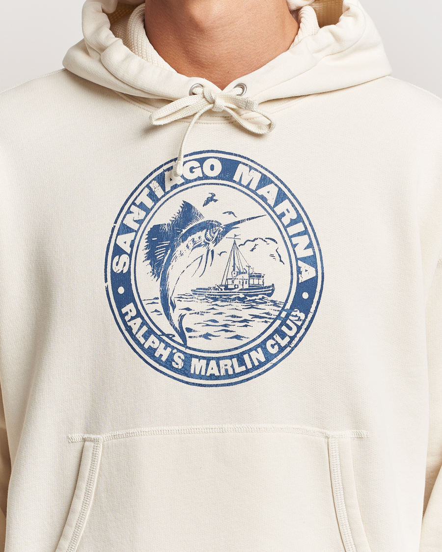 Uomini | Maglieria | Polo Ralph Lauren | Graphic Vintage Fleece Hoodie Herbal Milk