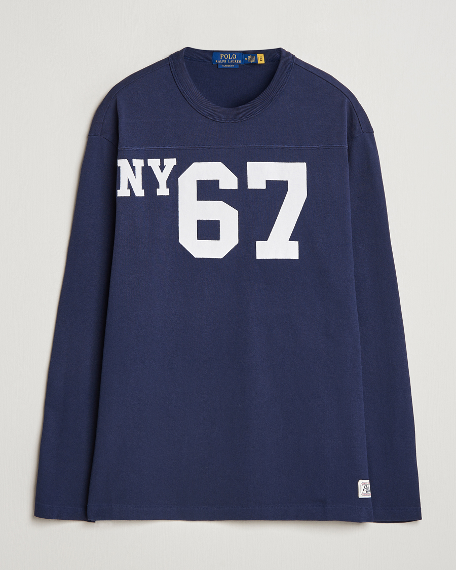 Uomini | T-shirt | Polo Ralph Lauren | NYC Long Sleeve T-Shirt Cruise Navy