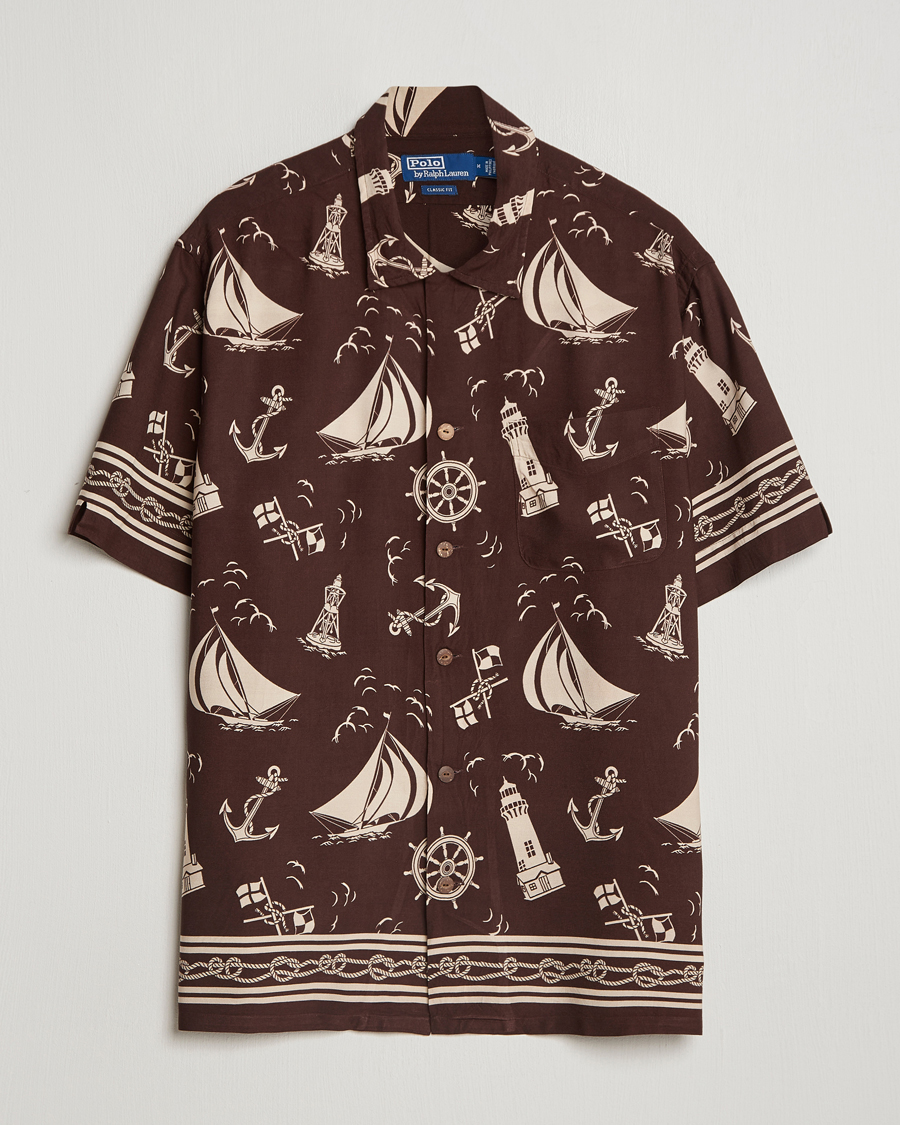Uomini | Camicie | Polo Ralph Lauren | Printed Rayon Short Sleeve Shirt Captins Convo