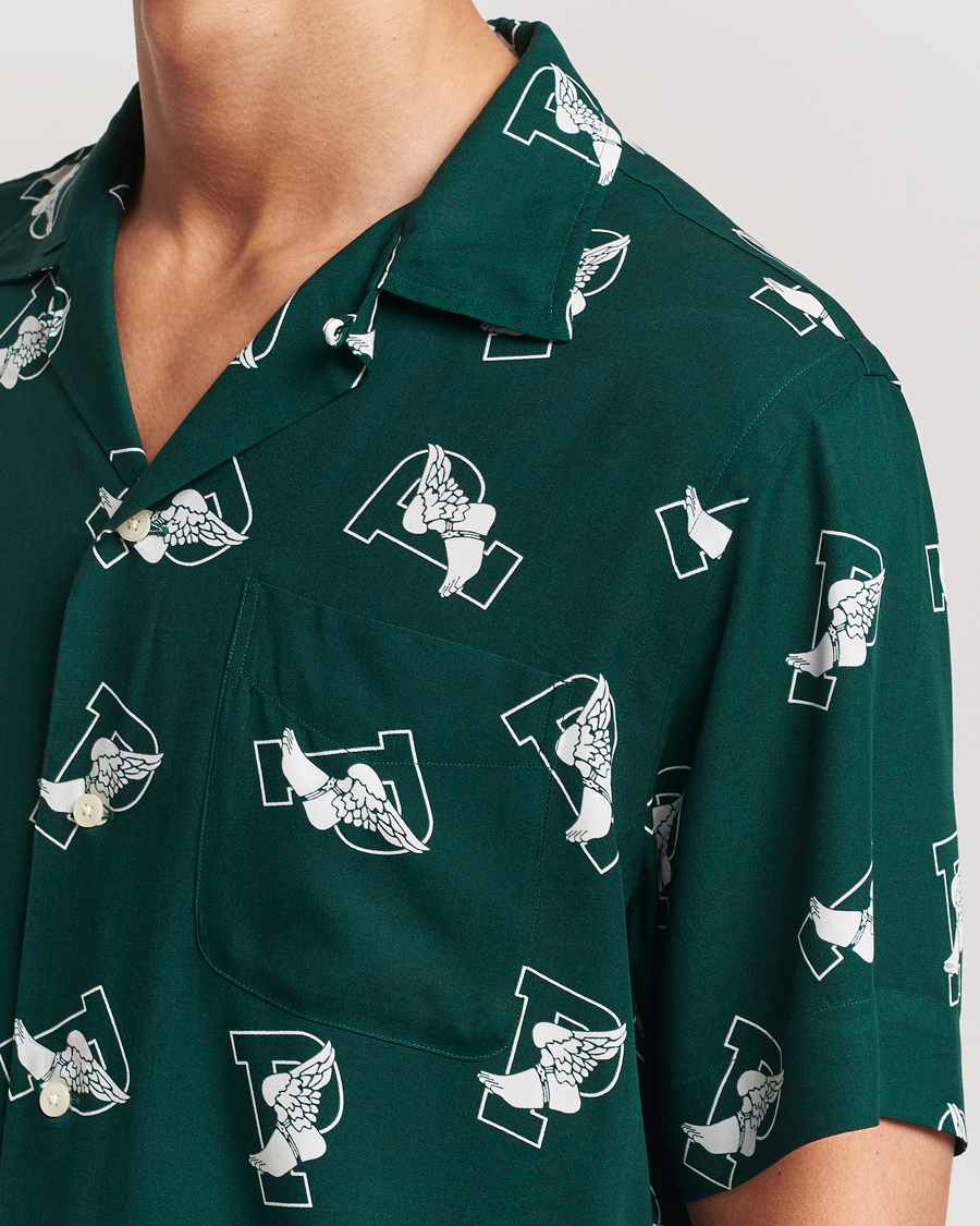 Uomini | Camicie | Polo Ralph Lauren | Printed P Wing Short Sleeve Shirt Toss Green
