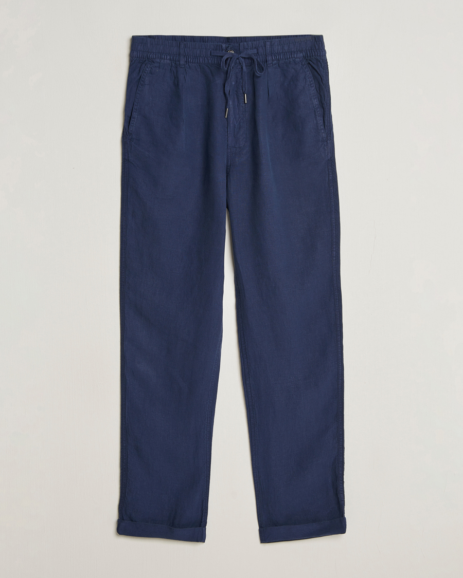 Uomini | Pantaloni | Polo Ralph Lauren | Prepster Linen Trousers Newport Navy