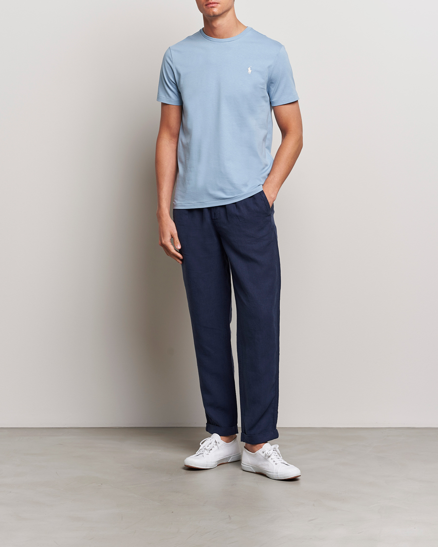 Uomini | Pantaloni | Polo Ralph Lauren | Prepster Linen Trousers Newport Navy