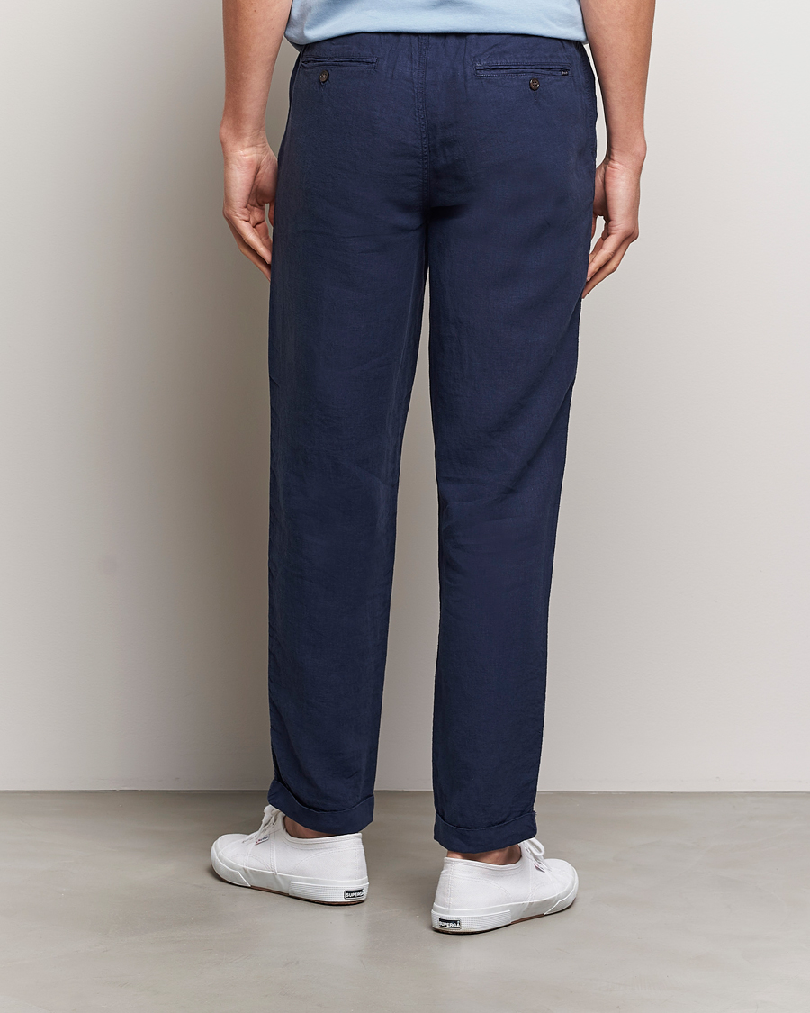 Uomini | Pantaloni | Polo Ralph Lauren | Prepster Linen Trousers Newport Navy