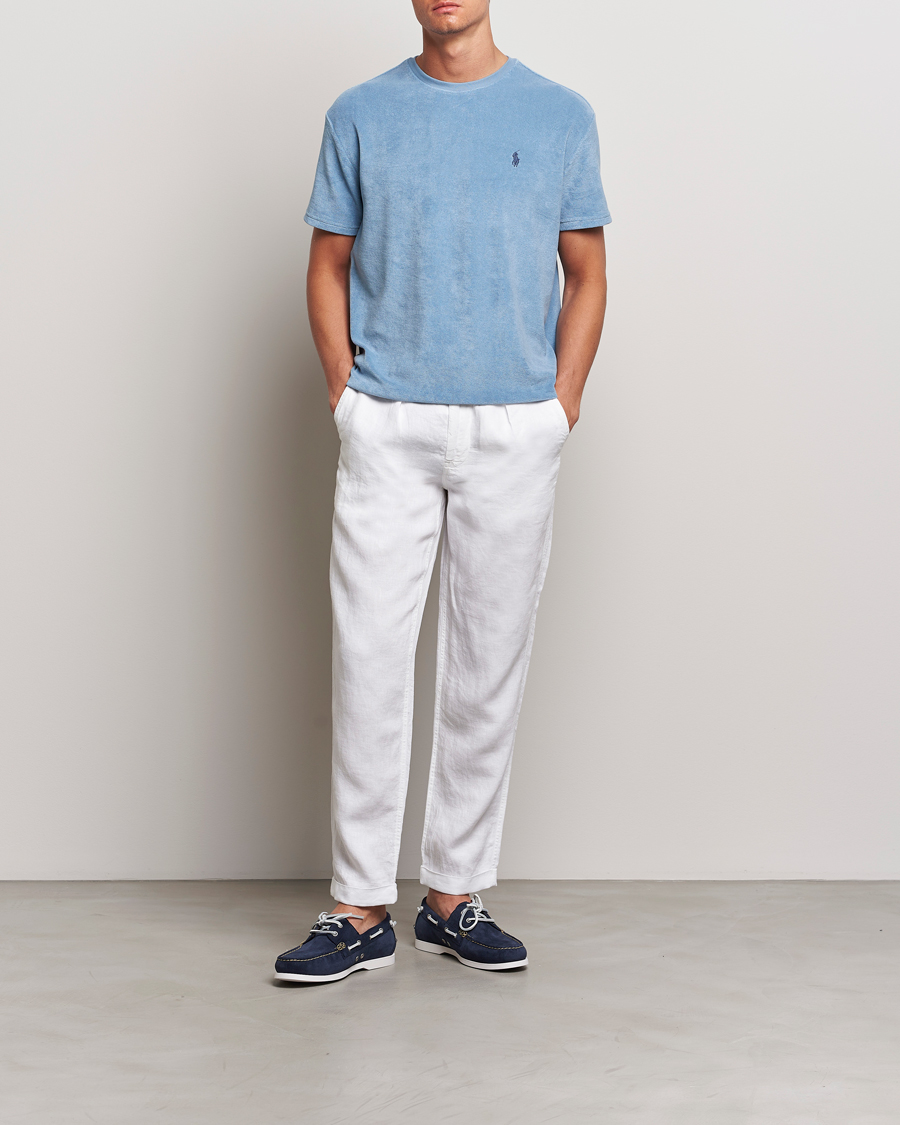 Uomini | Pantaloni | Polo Ralph Lauren | Prepster Linen Trousers Ceramice White