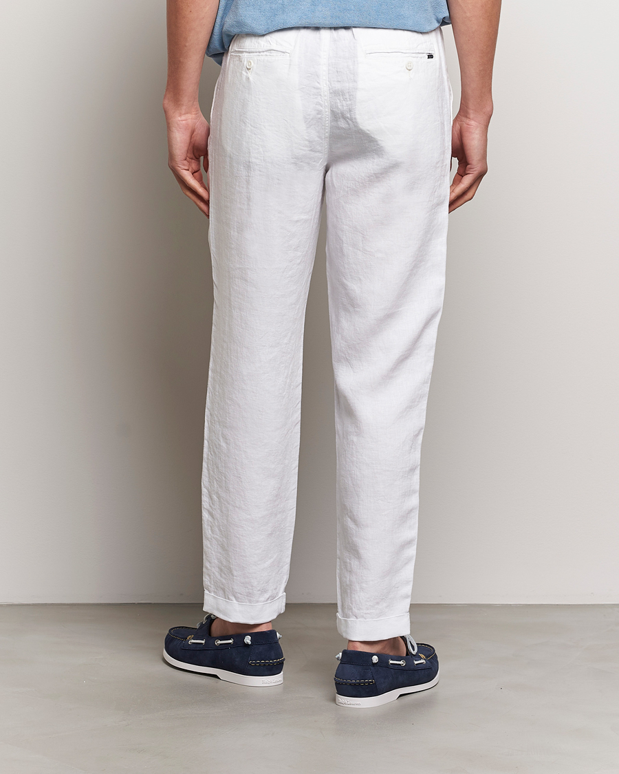 Uomini | Pantaloni | Polo Ralph Lauren | Prepster Linen Trousers Ceramice White