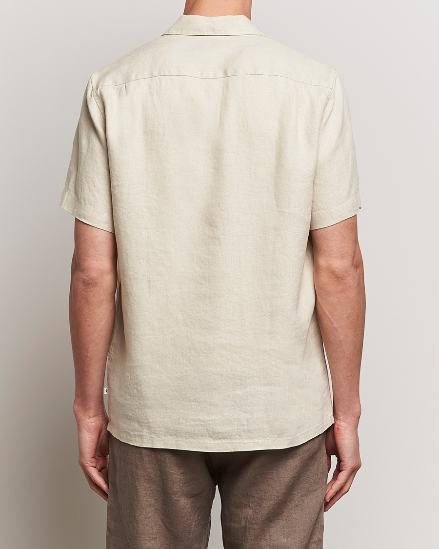 Uomini | Camicie | Samsøe Samsøe | Saavan Linen Short Sleeve Shirt Castle Wall