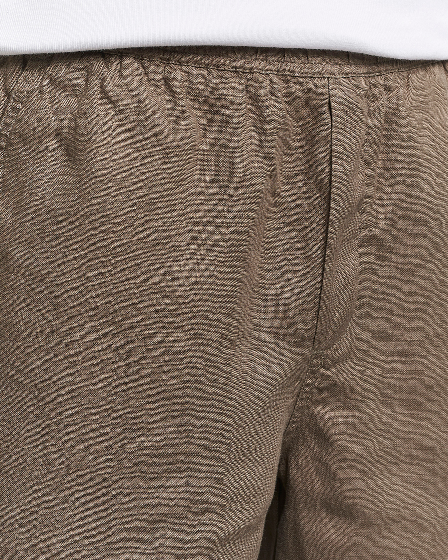 Uomini | Pantaloncini | Samsøe Samsøe | Sajabari Linen Drawstring Shorts Bungee Cord