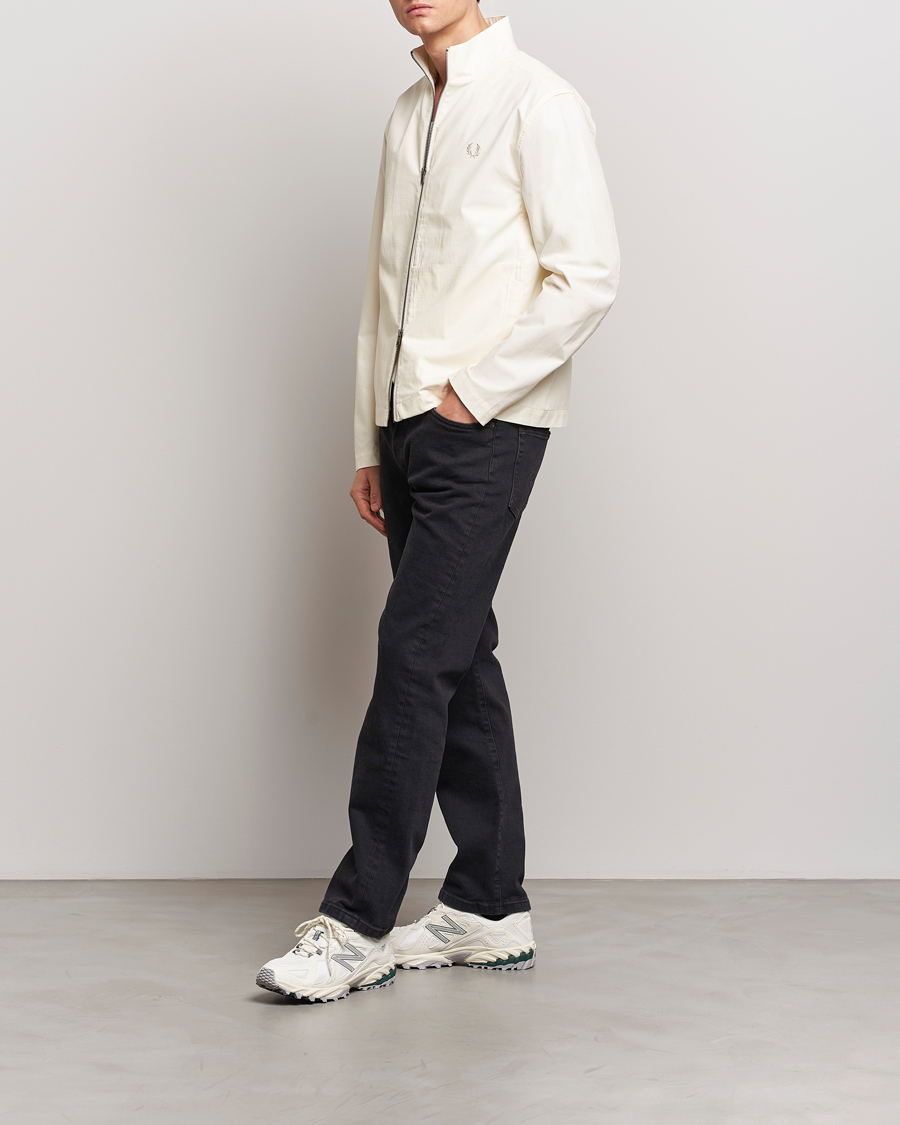 Uomini | Giacche | Fred Perry | Woven Ripstop Shirt Jacket Ecru