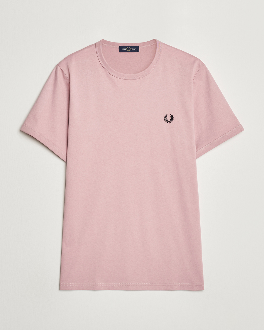 Uomini | T-shirt | Fred Perry | Ringer T-Shirt Dusty Rose Pink