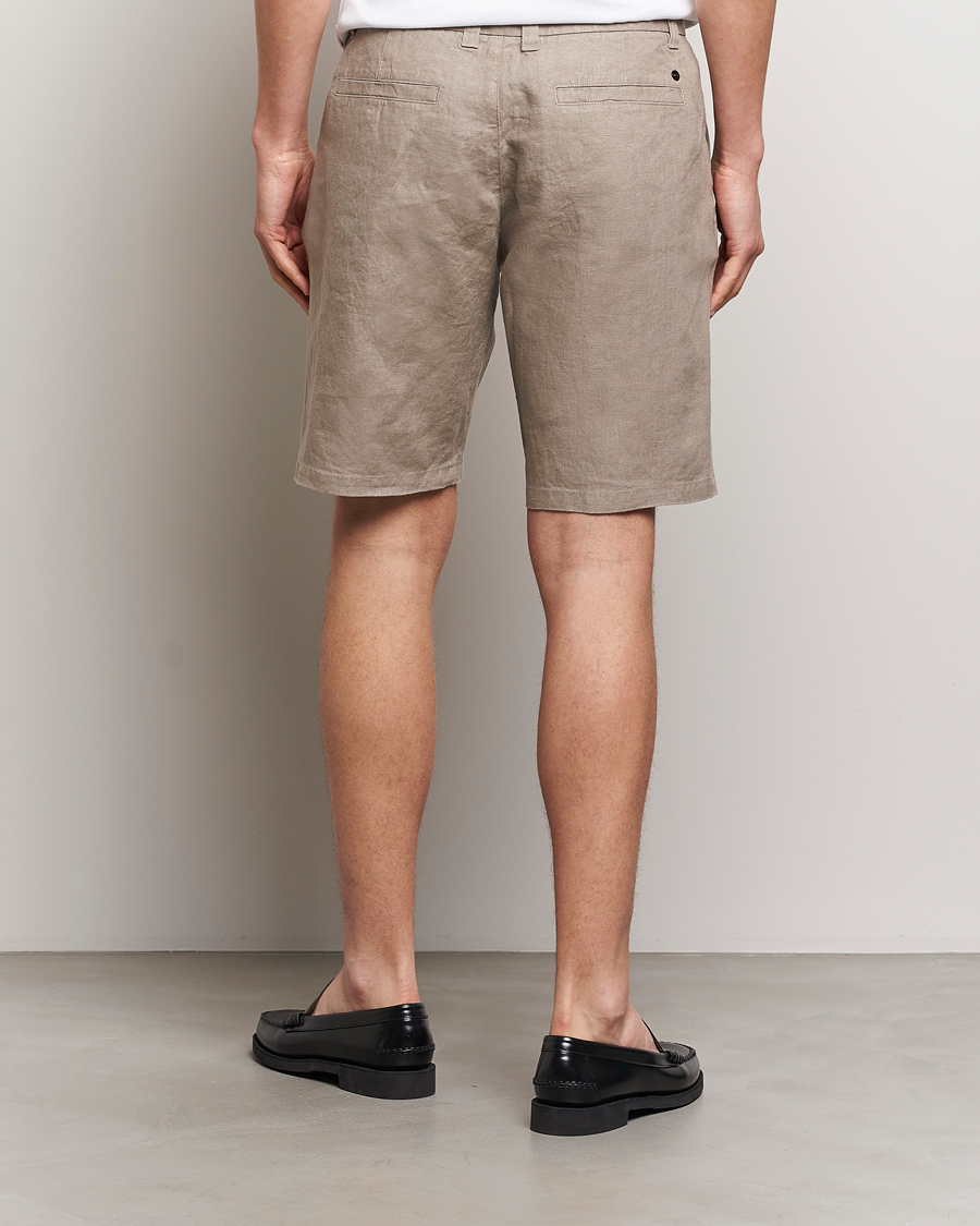 Uomini | Pantaloncini | NN07 | Crown Linen Shorts Greige