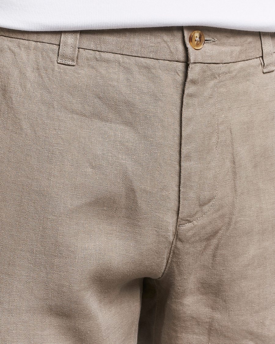 Uomini | Pantaloncini | NN07 | Crown Linen Shorts Greige