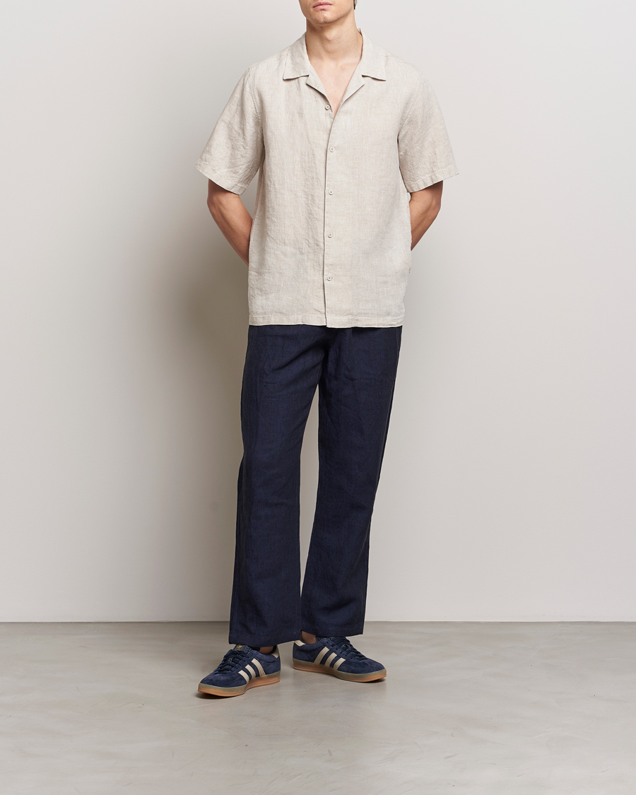 Uomini | Camicie | NN07 | Julio Linen Resort Shirt Oat