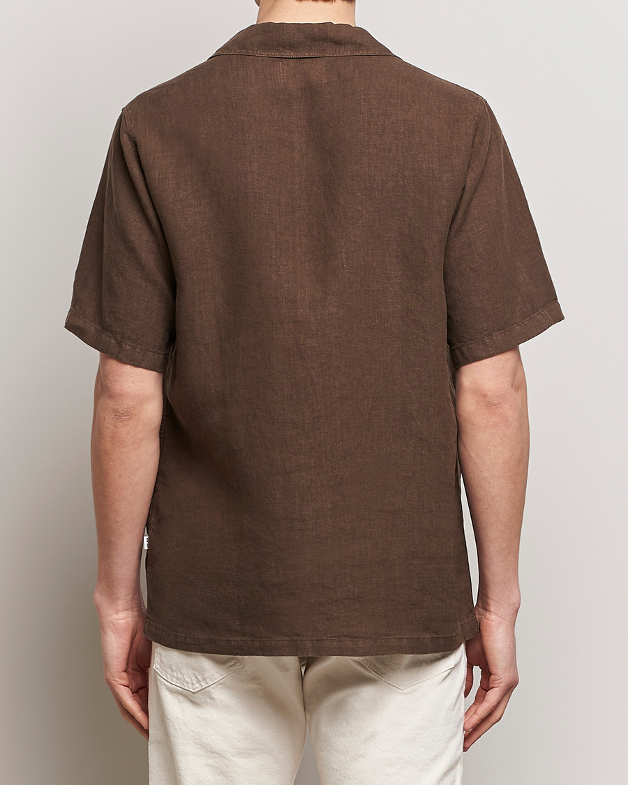 Uomini | Camicie | NN07 | Julio Linen Resort Shirt Cocoa Brown