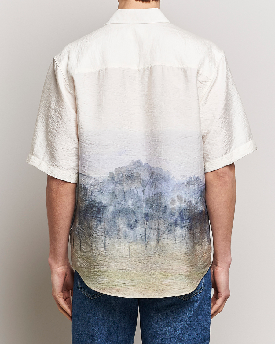 Uomini | Camicie | NN07 | Quinsy Printed Short Sleeve Shirt White Multi