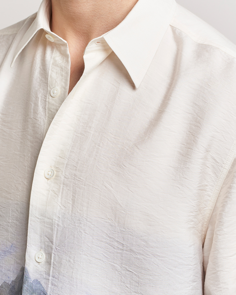 Uomini | Camicie | NN07 | Quinsy Printed Short Sleeve Shirt White Multi