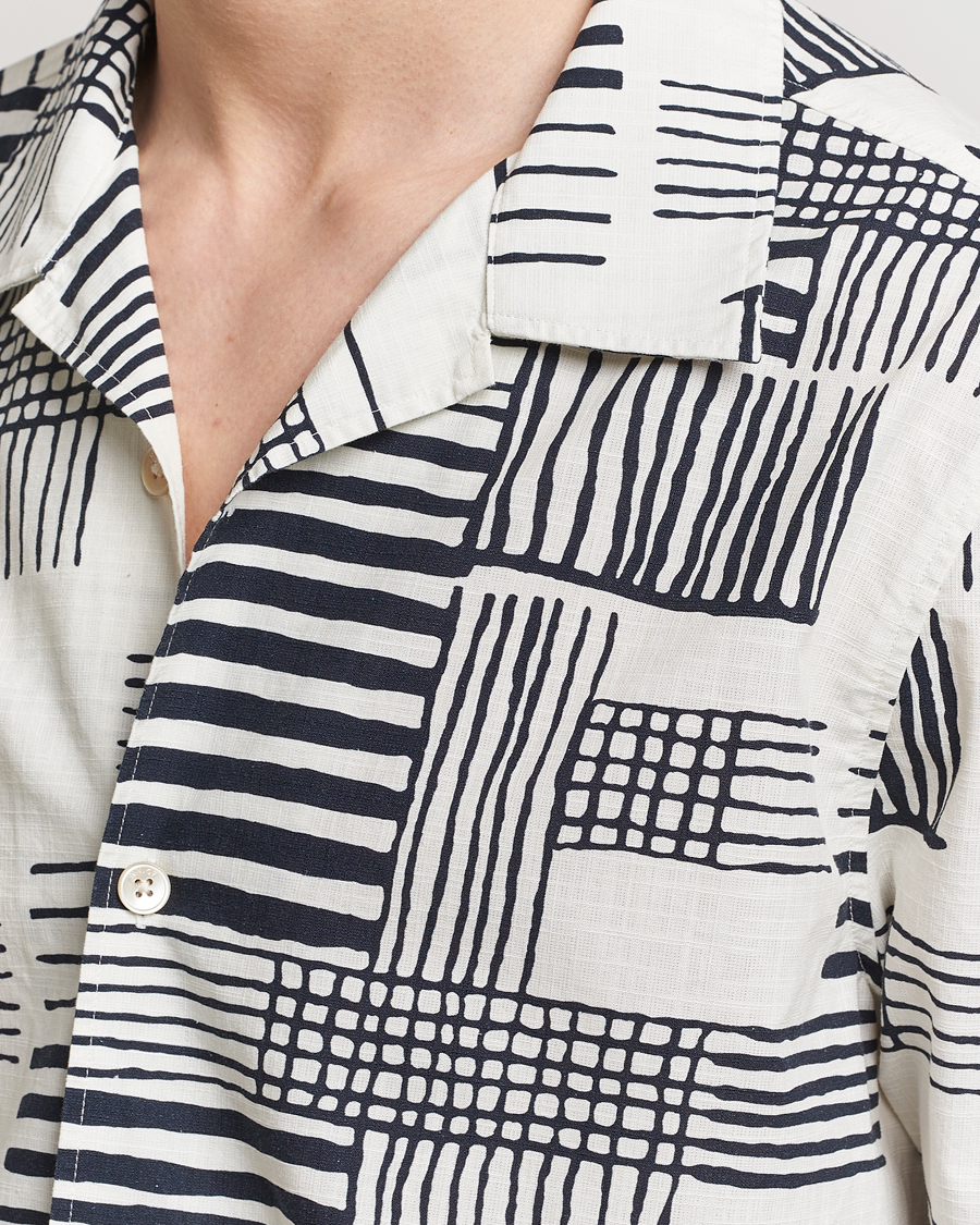 Uomini | Camicie | NN07 | Ole Printed Short Sleeve Shirt Black Multi