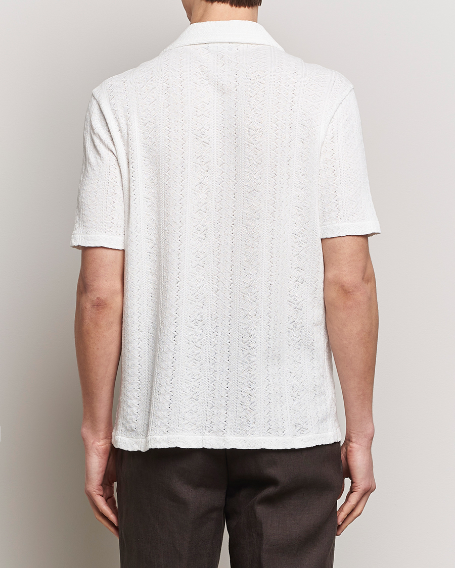 Uomini | Camicie | Oscar Jacobson | Mattis Reg Knitted Shirt White