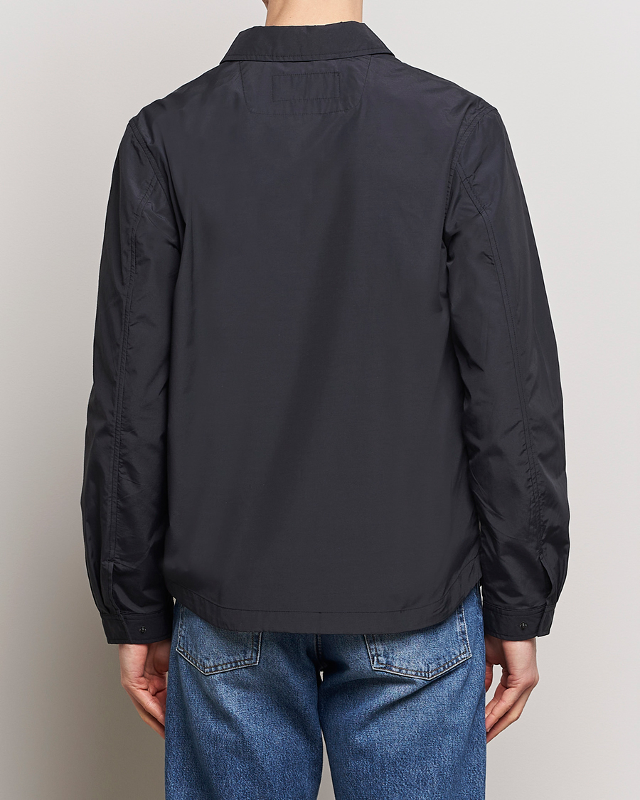 Uomini | Camicie | A Day's March | Buxton Nylon Overshirt Black