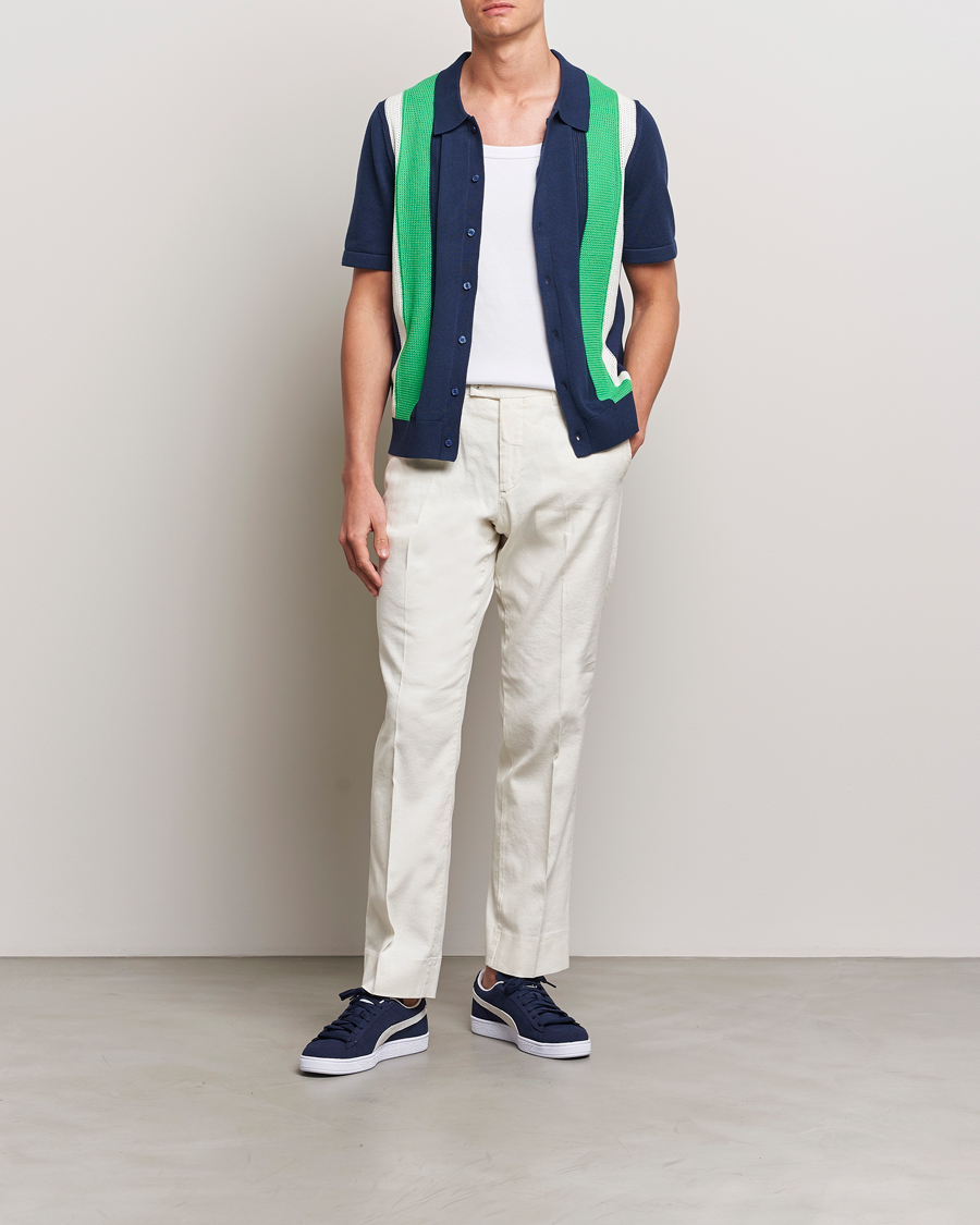 Uomini | Camicie | J.Lindeberg | Reymond Structure Knit Estate Blue