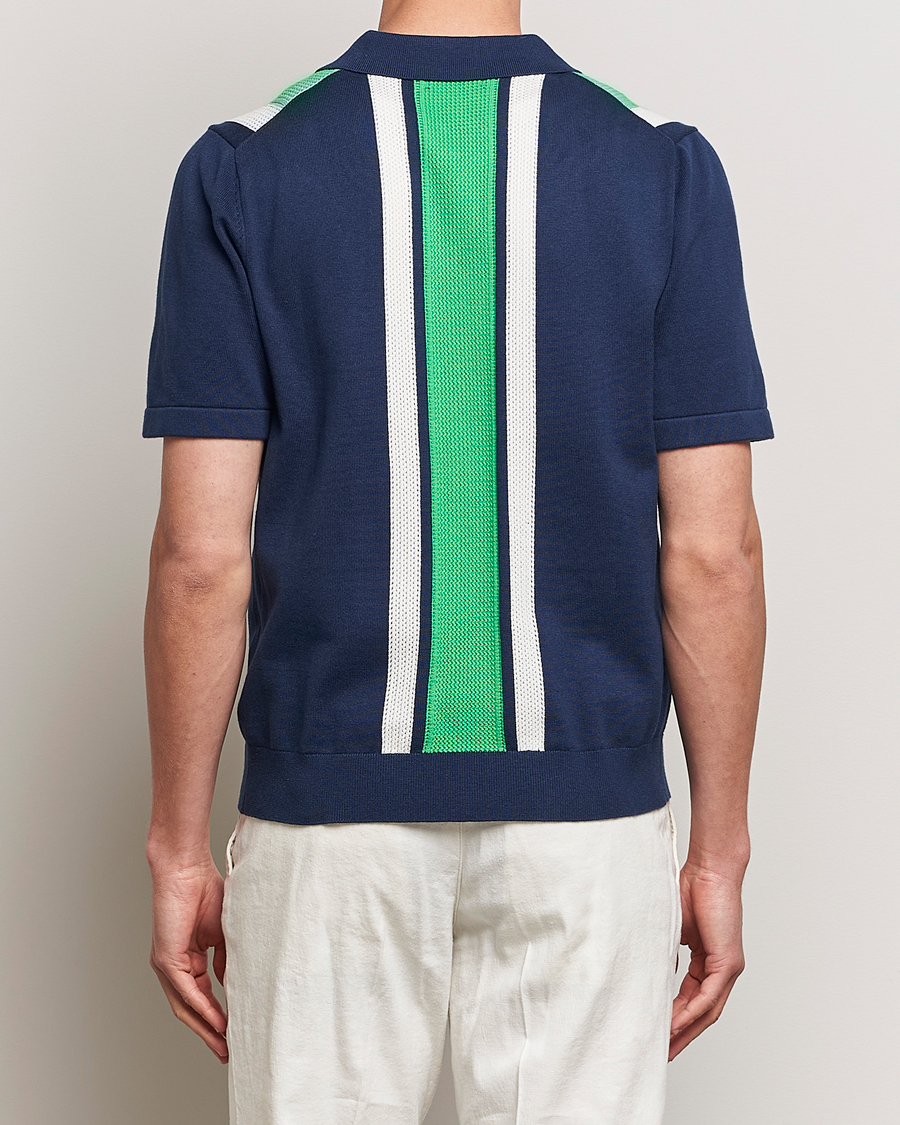 Uomini | Camicie | J.Lindeberg | Reymond Structure Knit Estate Blue