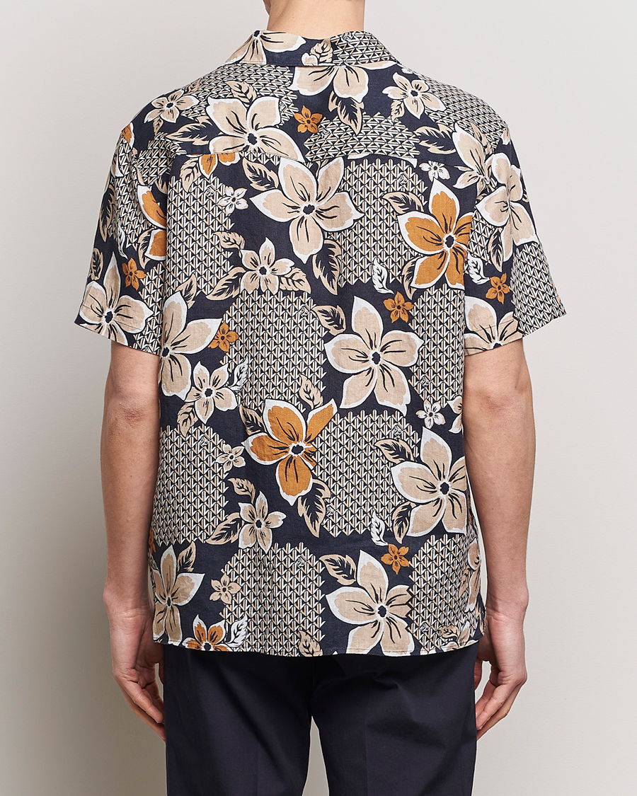 Uomini | Camicie | J.Lindeberg | Elio Linen Island Floral Shirt Island Floral Mix