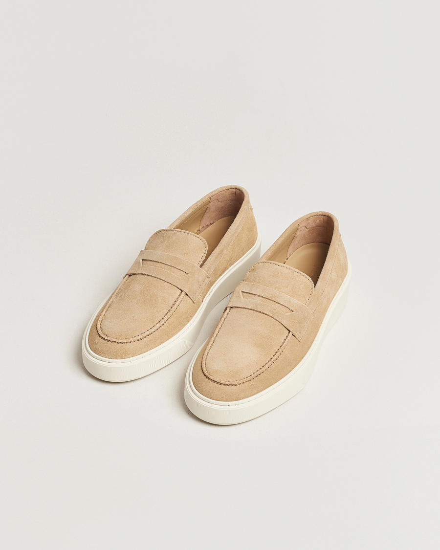 Uomini | J.Lindeberg Mauri Suede Loafer Safari Beige | J.Lindeberg | Mauri Suede Loafer Safari Beige