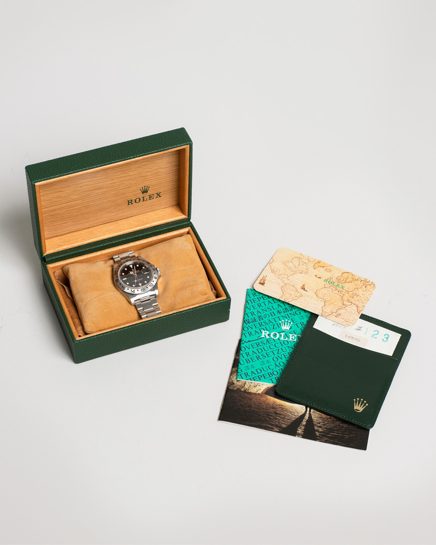 Uomini | Rolex Pre-Owned Explorer II 16570 Silver | Rolex Pre-Owned | Explorer II 16570 Silver