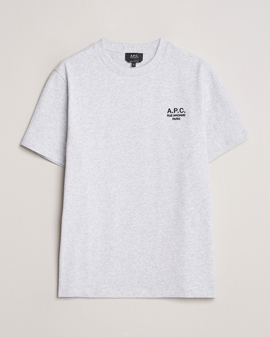 Uomini | T-shirt | A.P.C. | Rue Madame T-Shirt Heather Grey