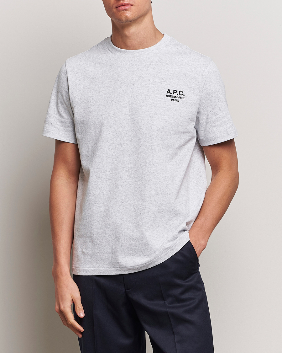 Uomini | T-shirt | A.P.C. | Rue Madame T-Shirt Heather Grey