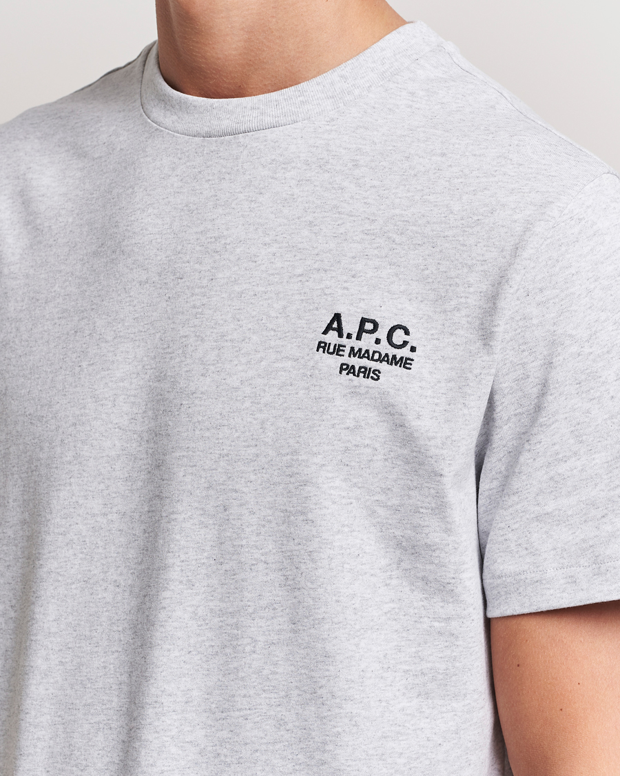 Uomini | T-shirt | A.P.C. | Rue Madame T-Shirt Heather Grey