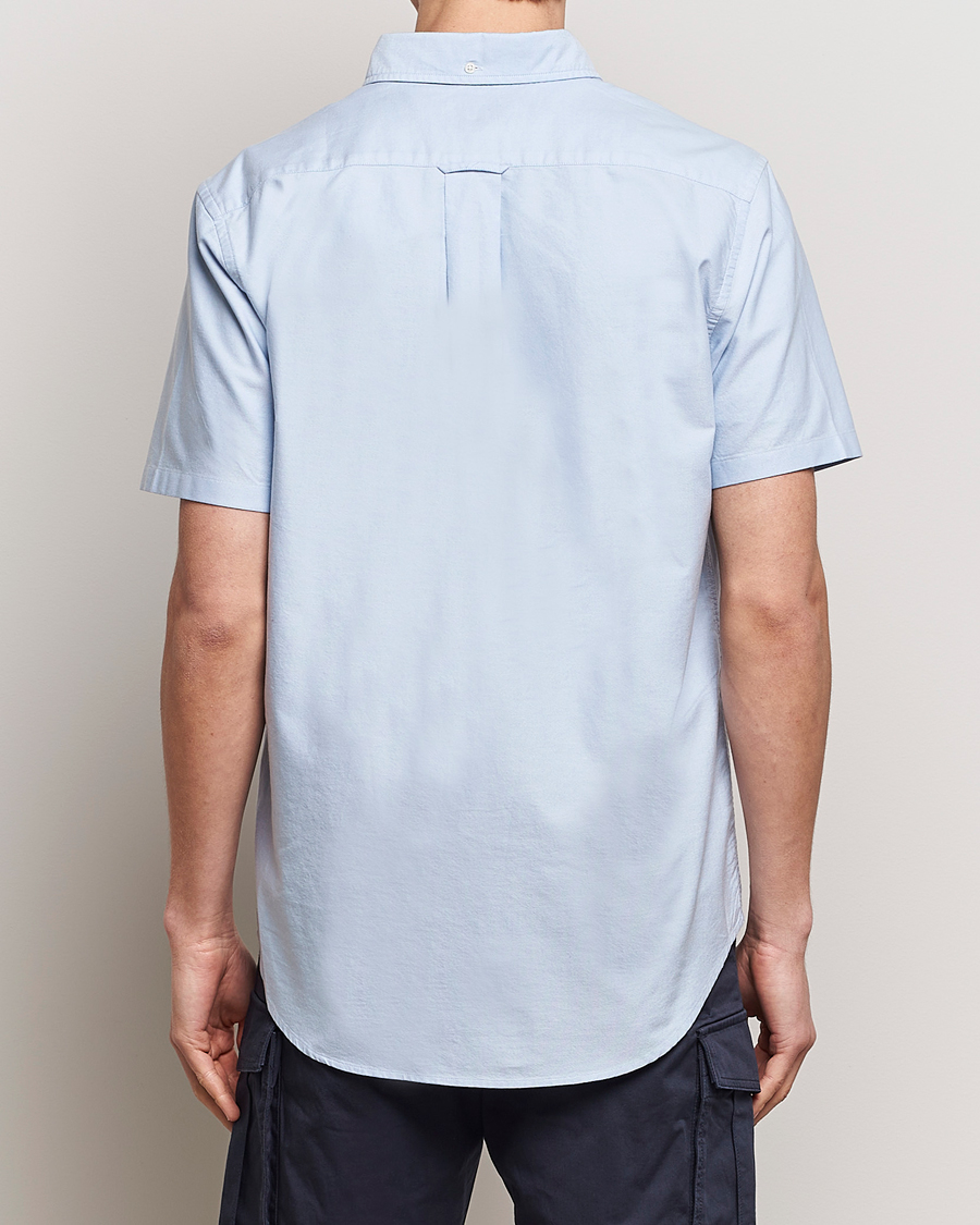 Uomini | Camicie | Gant | Regular Short Sleeve Oxford Shirt Light Blue