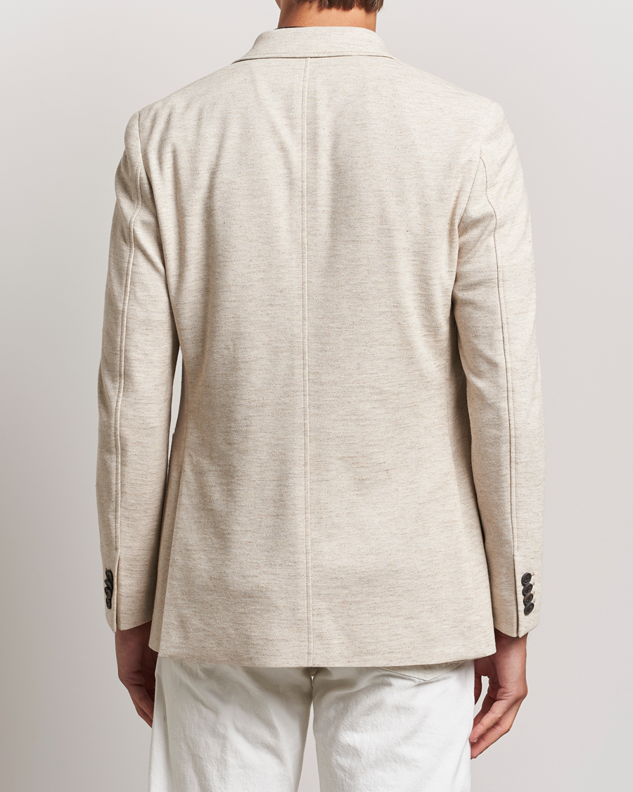 Uomini | Blazers | GANT | Slim Cotton/Linen Jersey Blazer Seed Melange