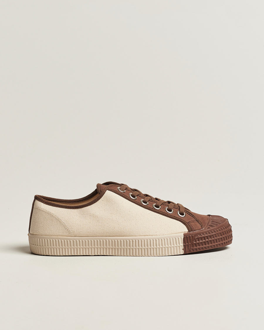 Uomini | Novesta Star Master Coloured Toe Sneaker Brown/Wheat | Novesta | Star Master Coloured Toe Sneaker Brown/Wheat
