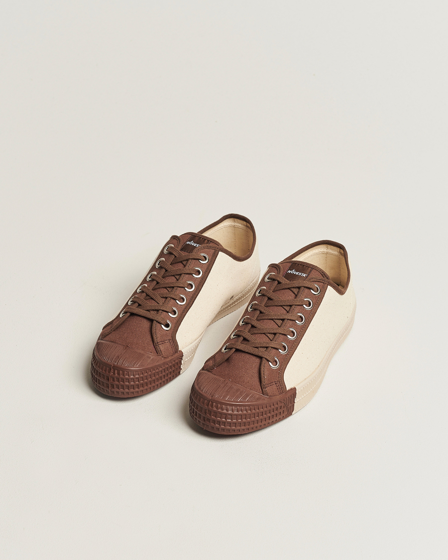 Uomini | Novesta Star Master Coloured Toe Sneaker Brown/Wheat | Novesta | Star Master Coloured Toe Sneaker Brown/Wheat