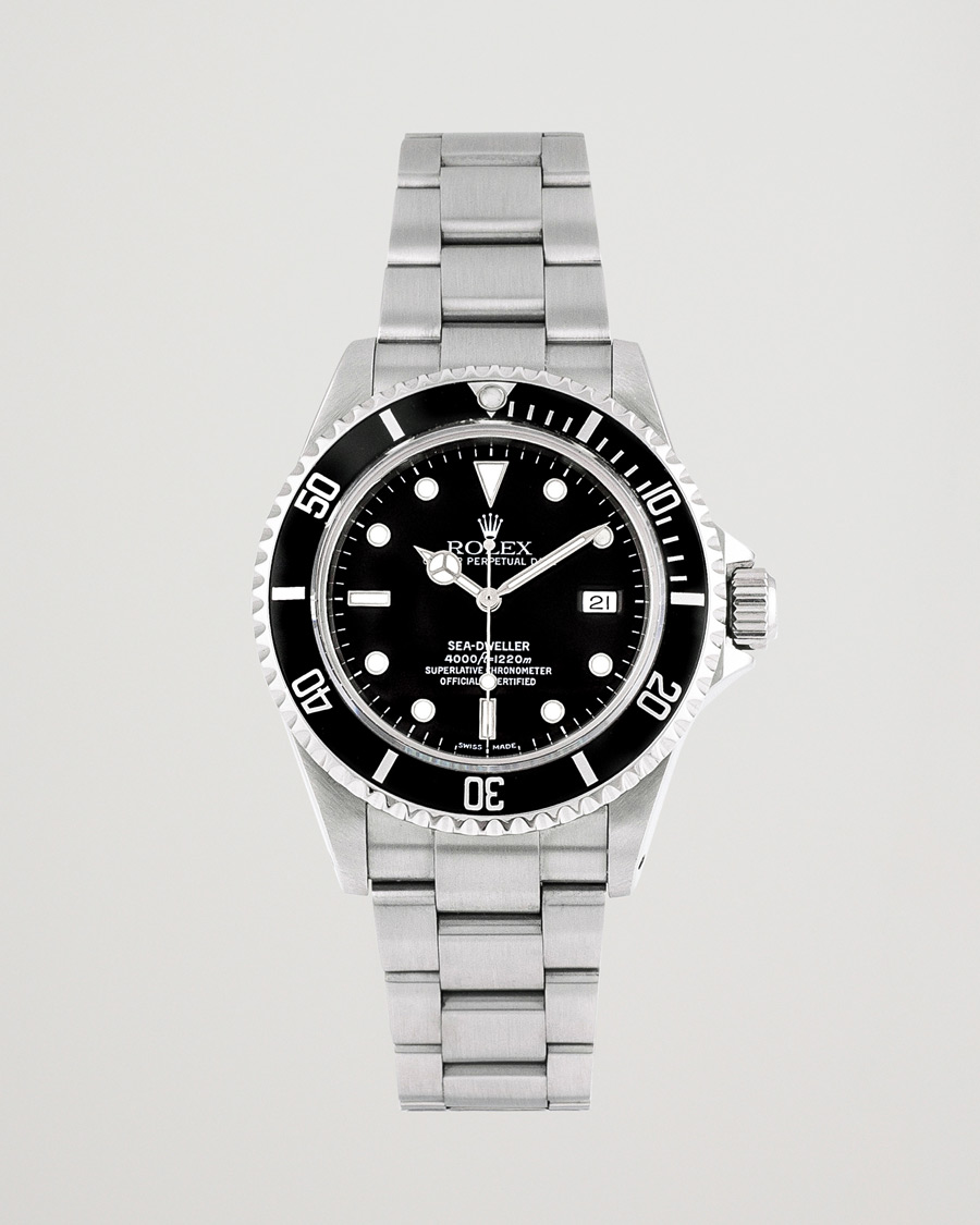 Uomini | Rolex Pre-Owned Sea Dweller 16600 Oyster Perpetual Steel Black | Rolex Pre-Owned | Sea Dweller 16600 Oyster Perpetual Steel Black