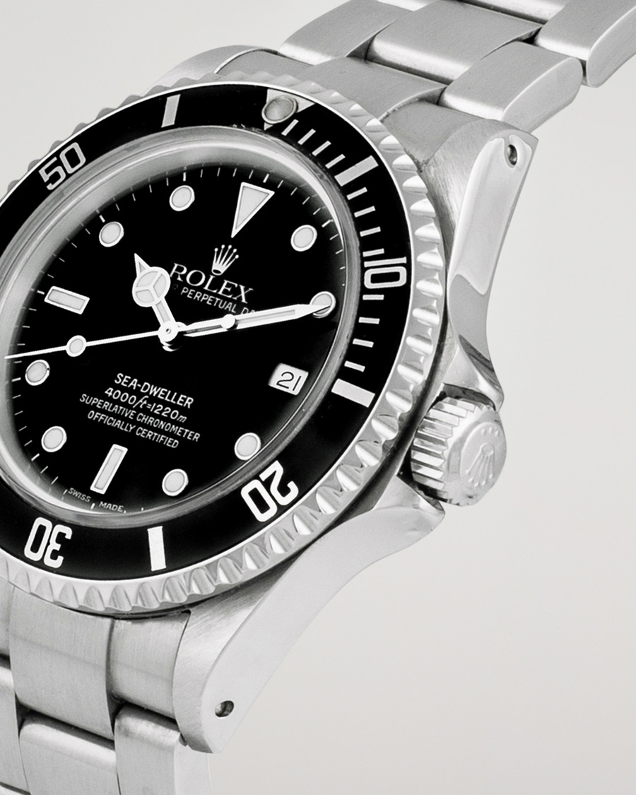 Uomini | Rolex Pre-Owned Sea Dweller 16600 Oyster Perpetual Steel Black | Rolex Pre-Owned | Sea Dweller 16600 Oyster Perpetual Steel Black