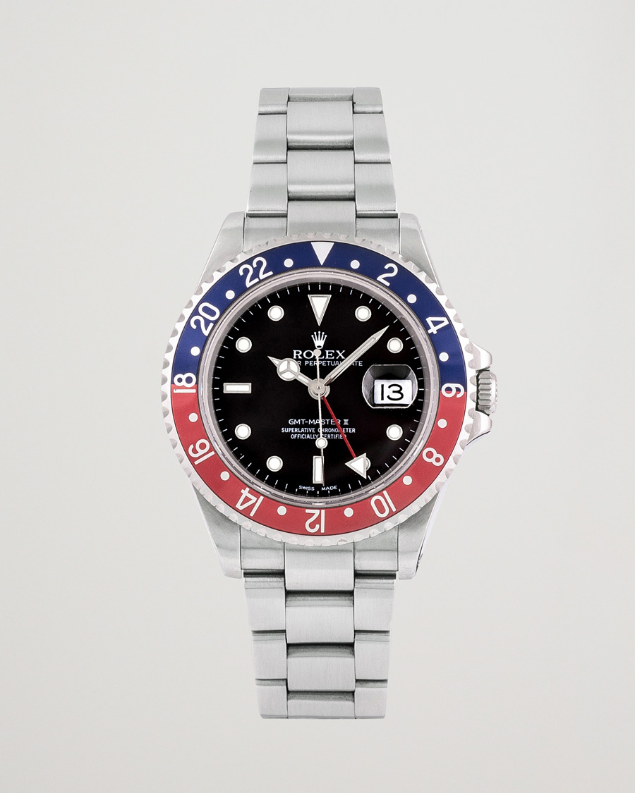 Uomini | Rolex Pre-Owned GMT 16710 Silver | Rolex Pre-Owned | GMT 16710 Silver