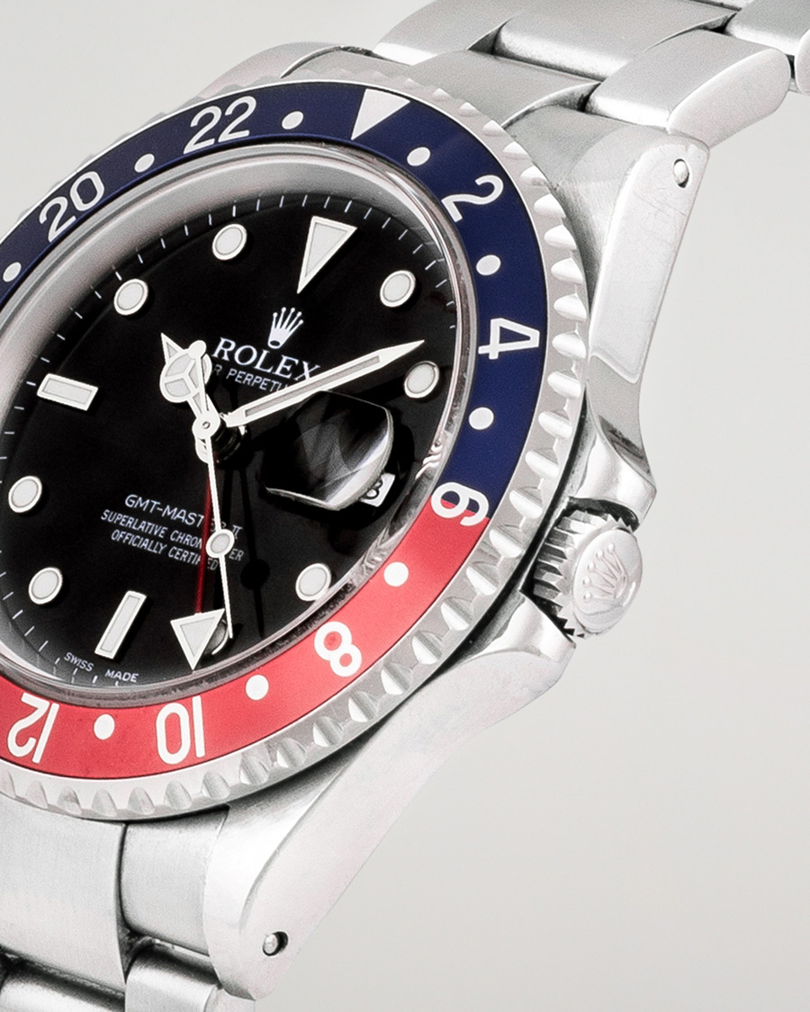 Uomini | Rolex Pre-Owned GMT 16710 Silver | Rolex Pre-Owned | GMT 16710 Silver