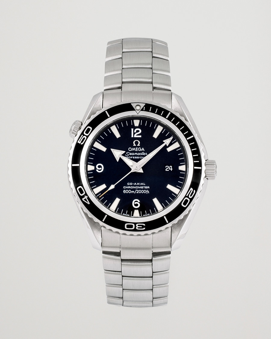 Uomini | Omega Pre-Owned Seamaster Planet Ocean 2200.50.00 Steel Black Silver | Omega Pre-Owned | Seamaster Planet Ocean 2200.50.00 Steel Black Silver