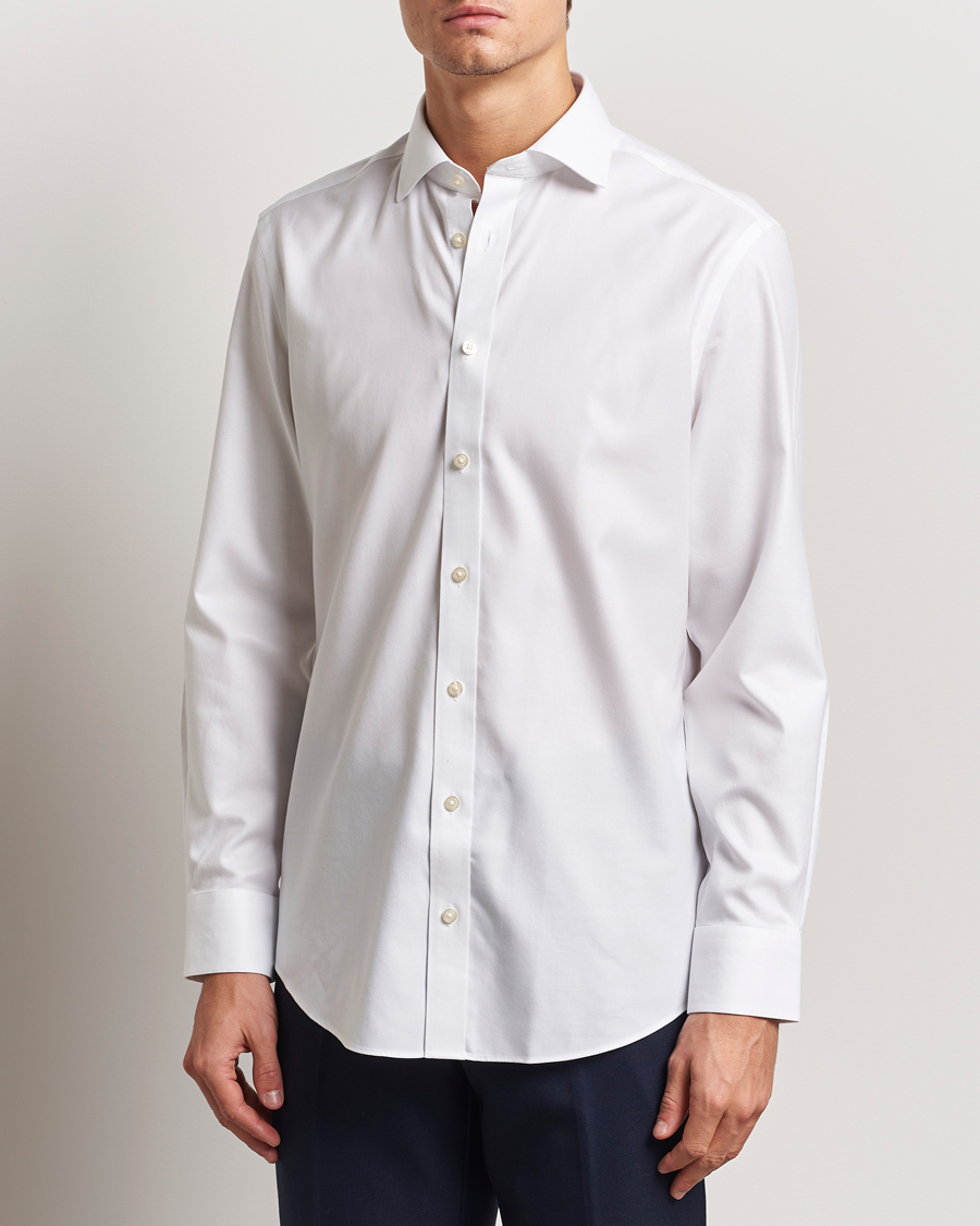Uomini | Camicie | Charles Tyrwhitt | Slim Fit Non Iron Cotton Twill Shirt White