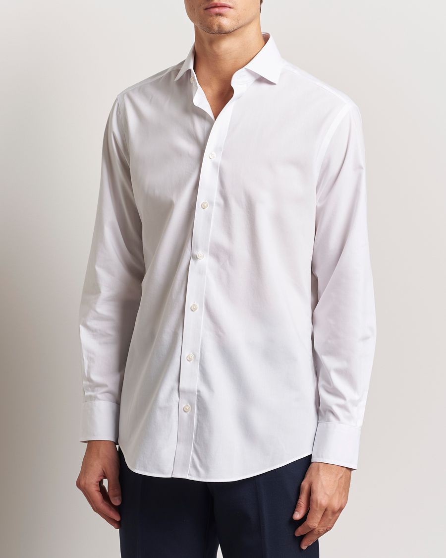 Uomini | Camicie | Charles Tyrwhitt | Slim Fit Non Iron Poplin Cut Away Shirt White