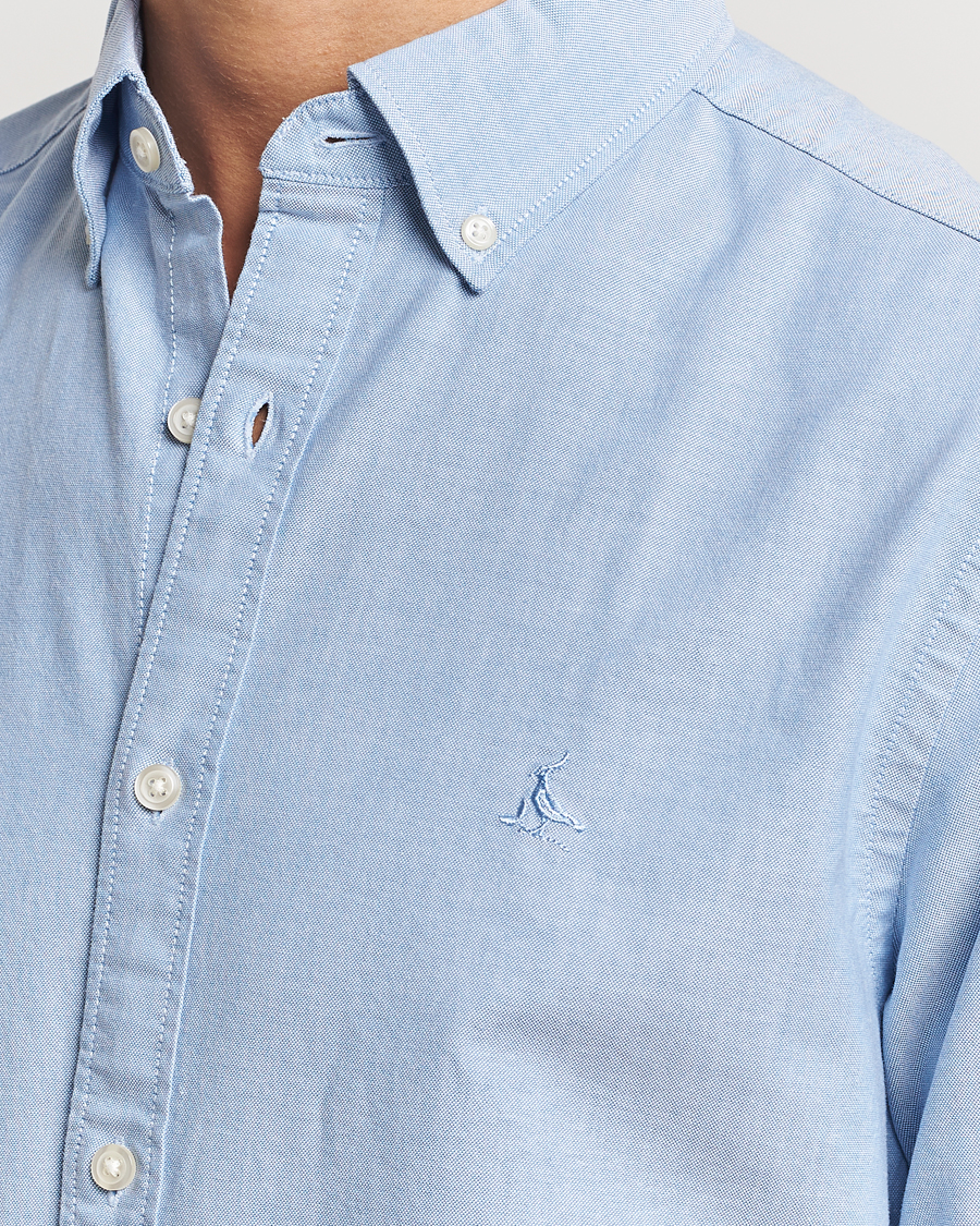 Uomini | Camicie | Charles Tyrwhitt | Button Down Stretch Oxford Shirt Sky Blue