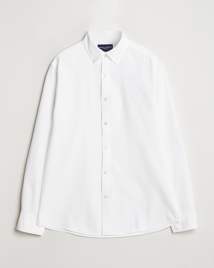 Uomini | Camicie | Charles Tyrwhitt | Button Down Stretch Oxford Shirt White