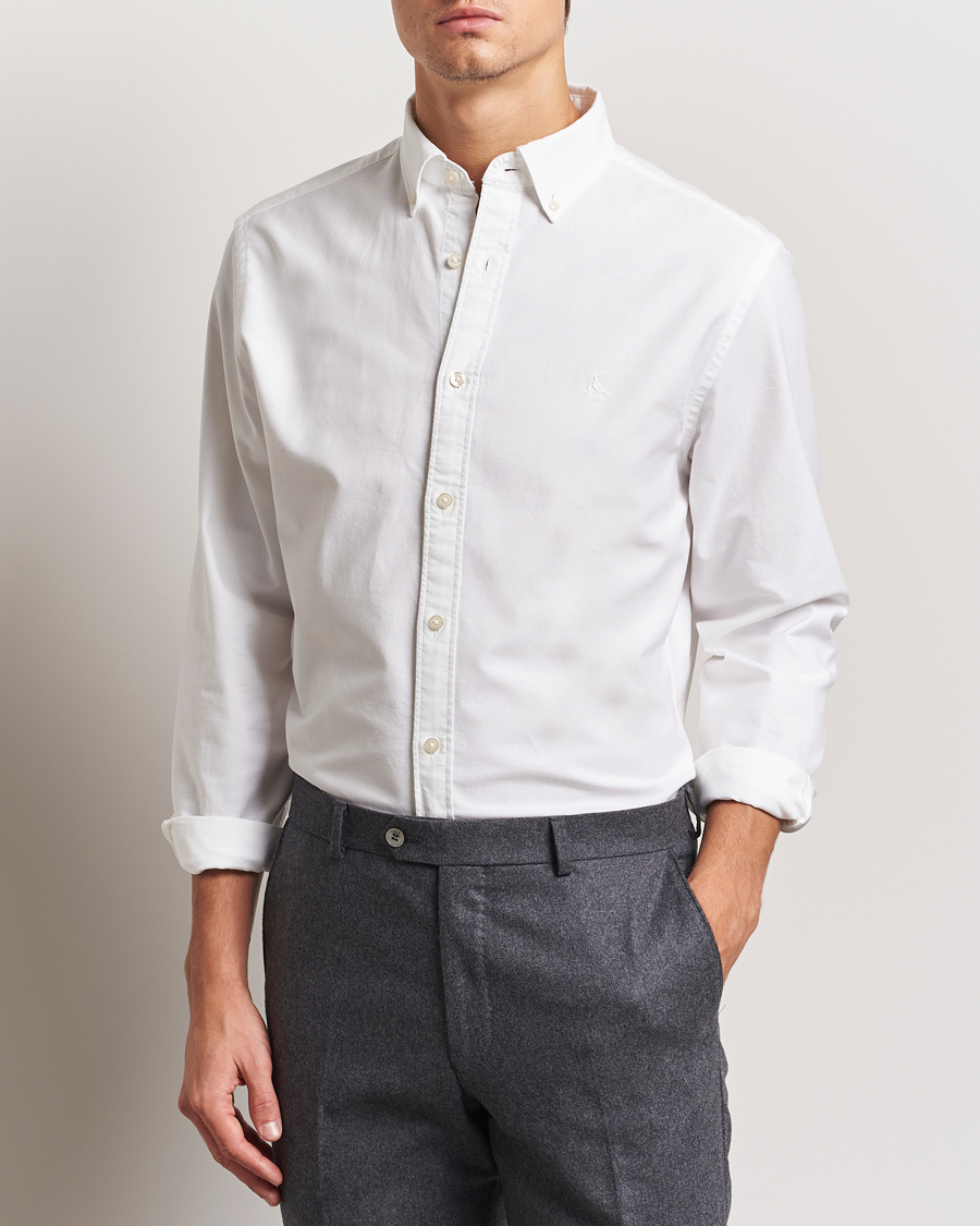 Uomini | Camicie | Charles Tyrwhitt | Button Down Stretch Oxford Shirt White