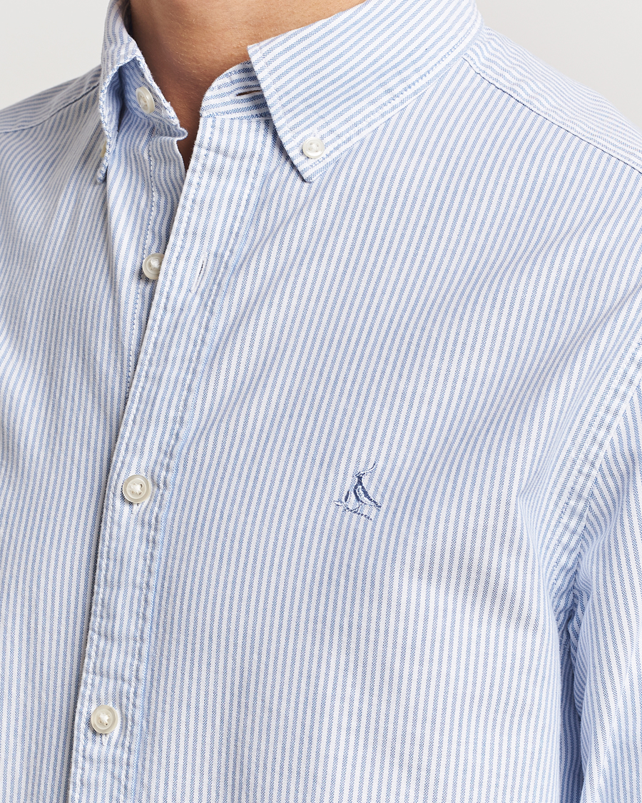 Uomini | Camicie | Charles Tyrwhitt | Button Down Stretch Oxford Shirt Blue/Whte
